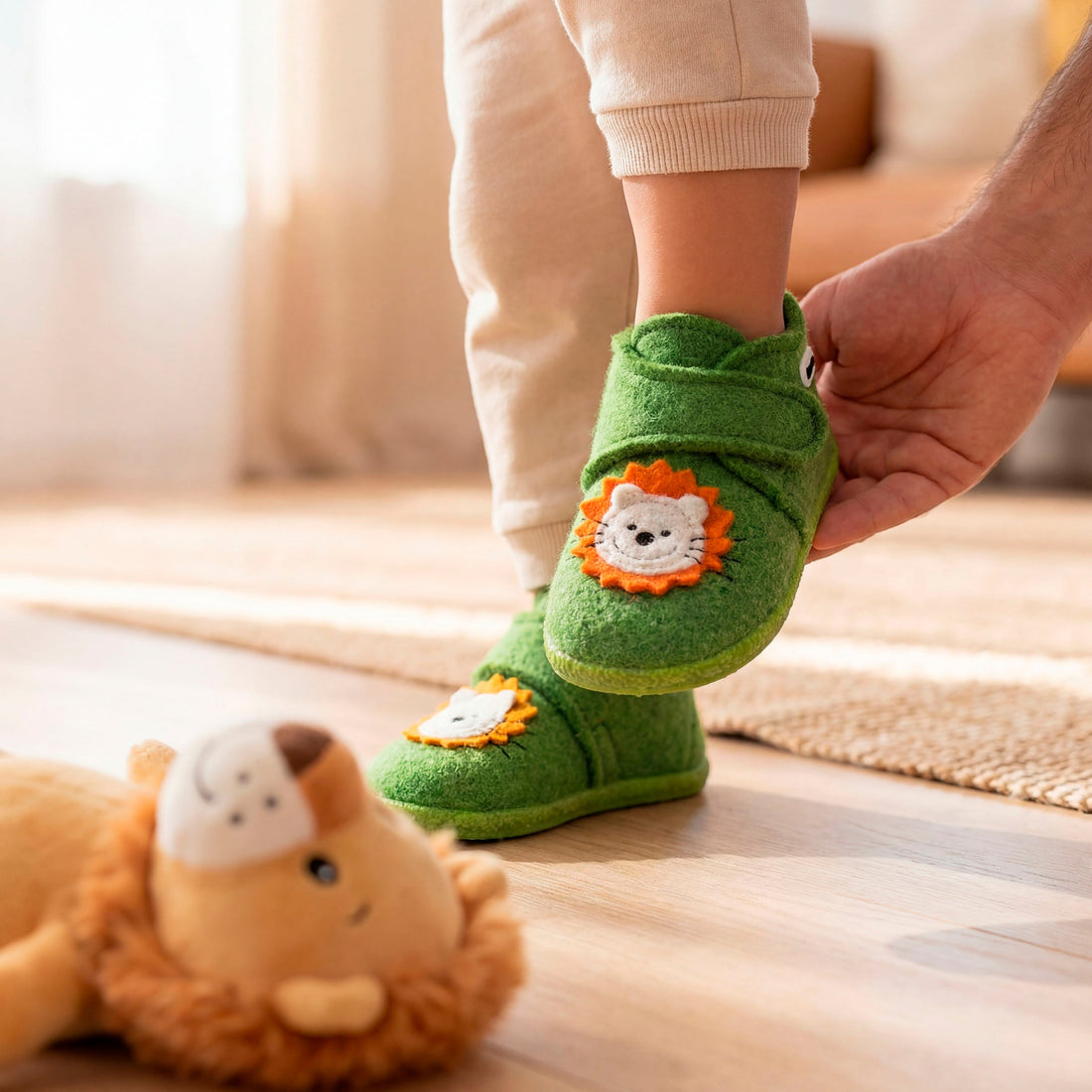 5 Tipps zur richtigen Größe von Kinderhausschuhen: nicht drücken, frei bewegen