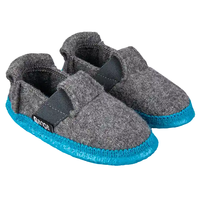 Mountain grey with blue sole