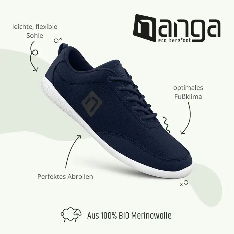 MERINO Eco Barefoot Men - Blau