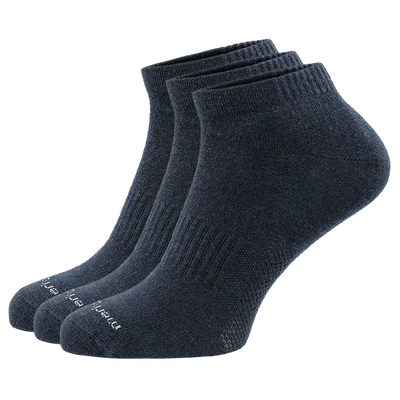 Sneaker Socken Merino Wolle in dunkelblau