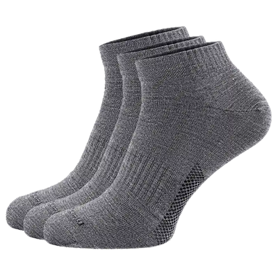 Sneaker Socken Merino Wolle in grau