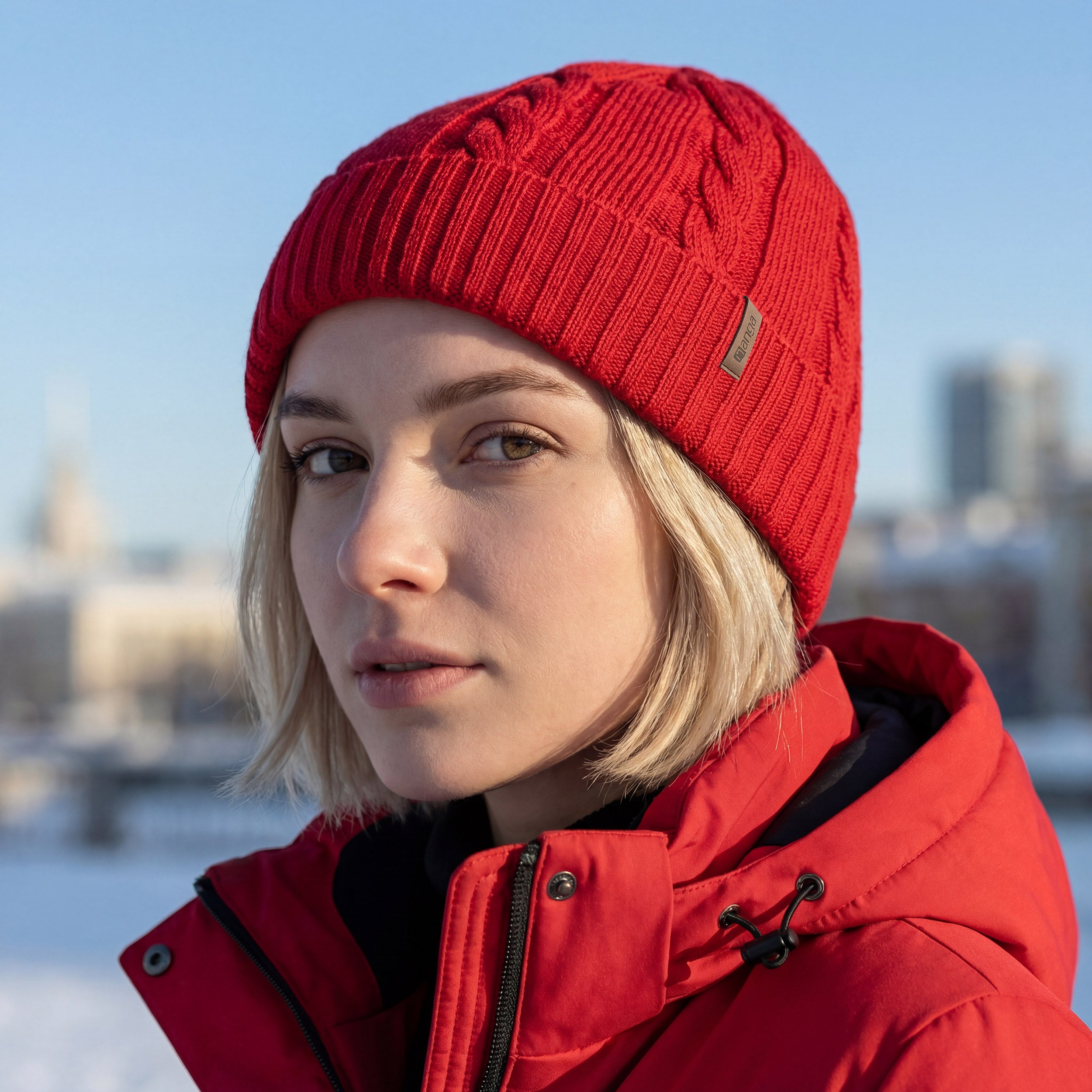 Beanie Wipptal in red