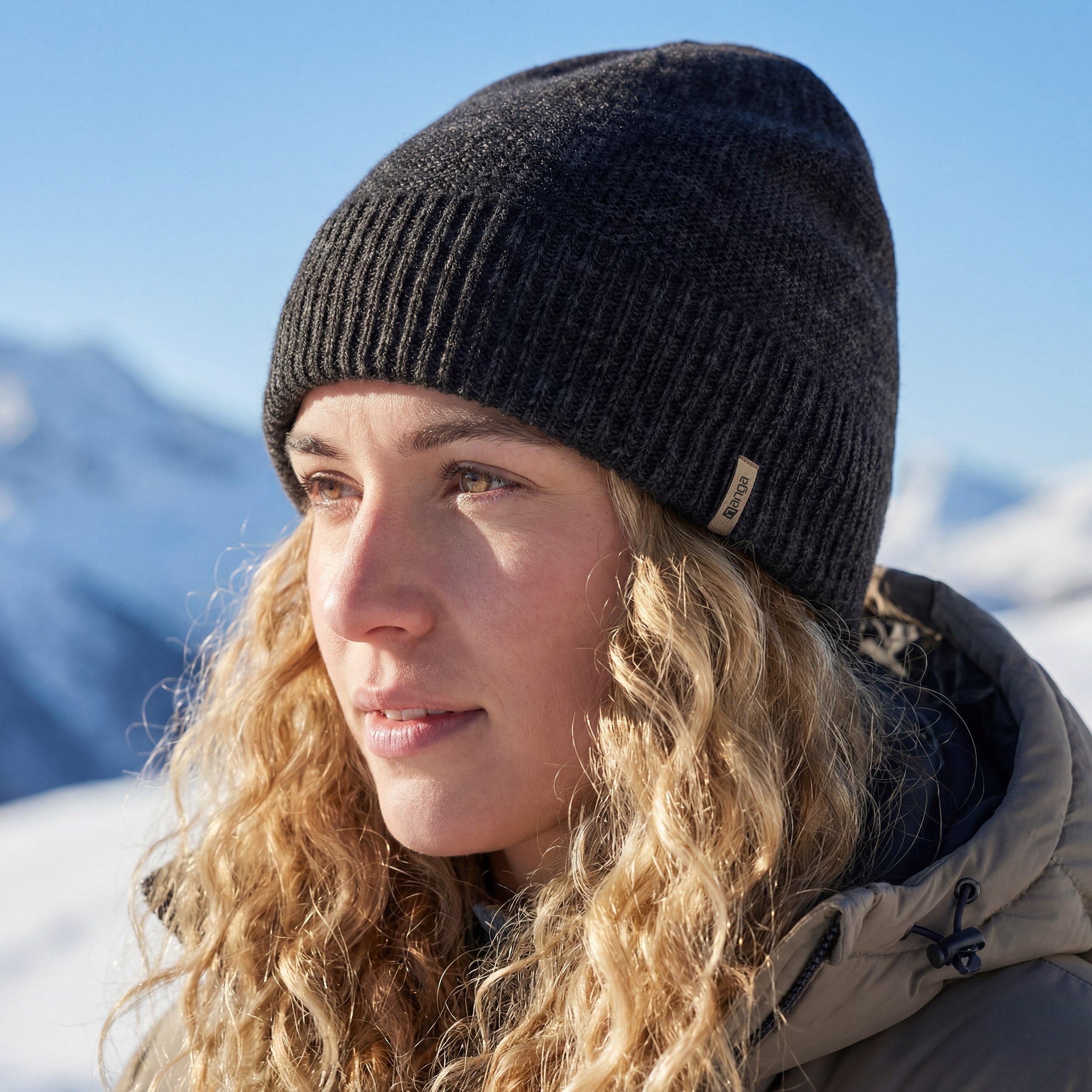 Beanie Drautal in schwarz