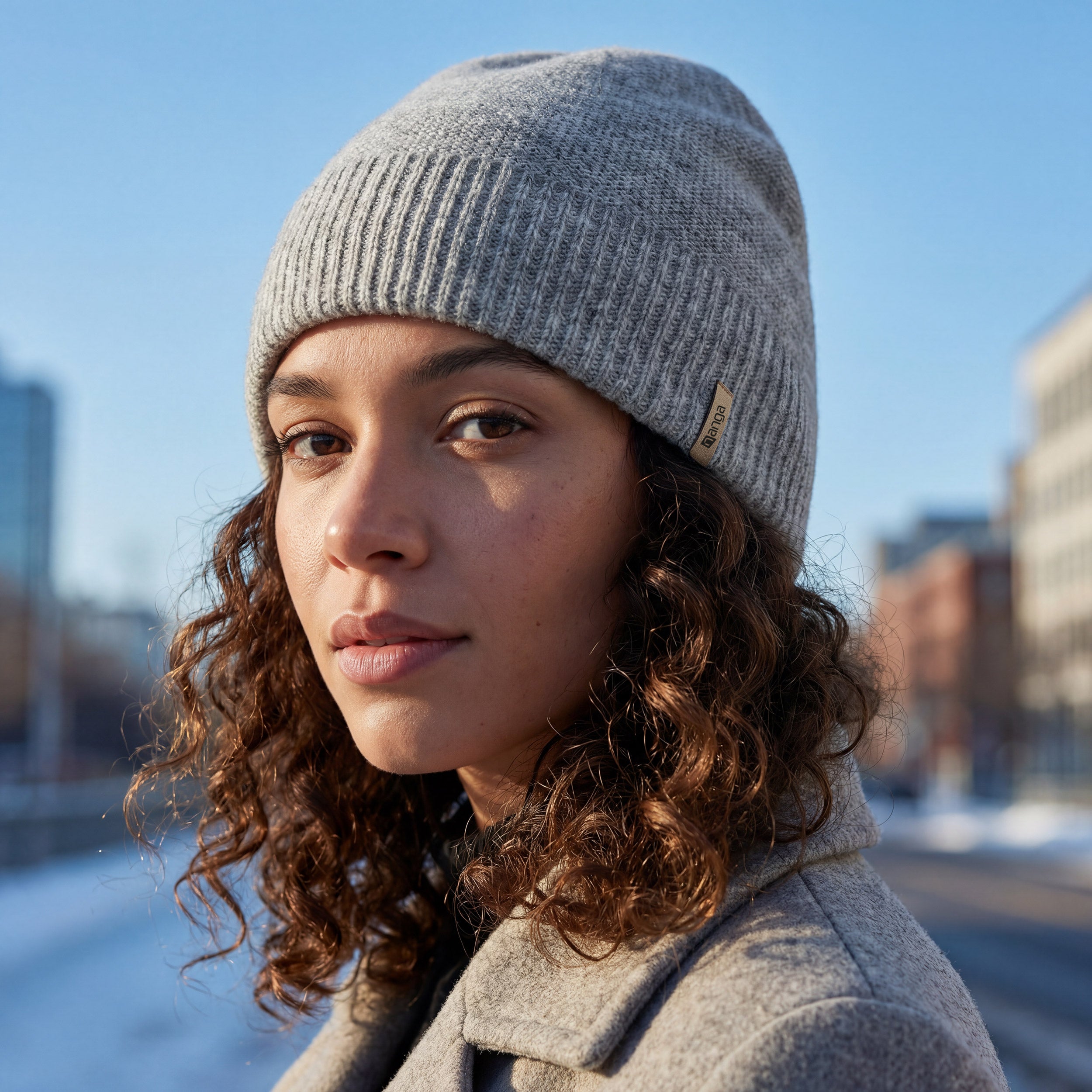 Beanie Drautal in light grey