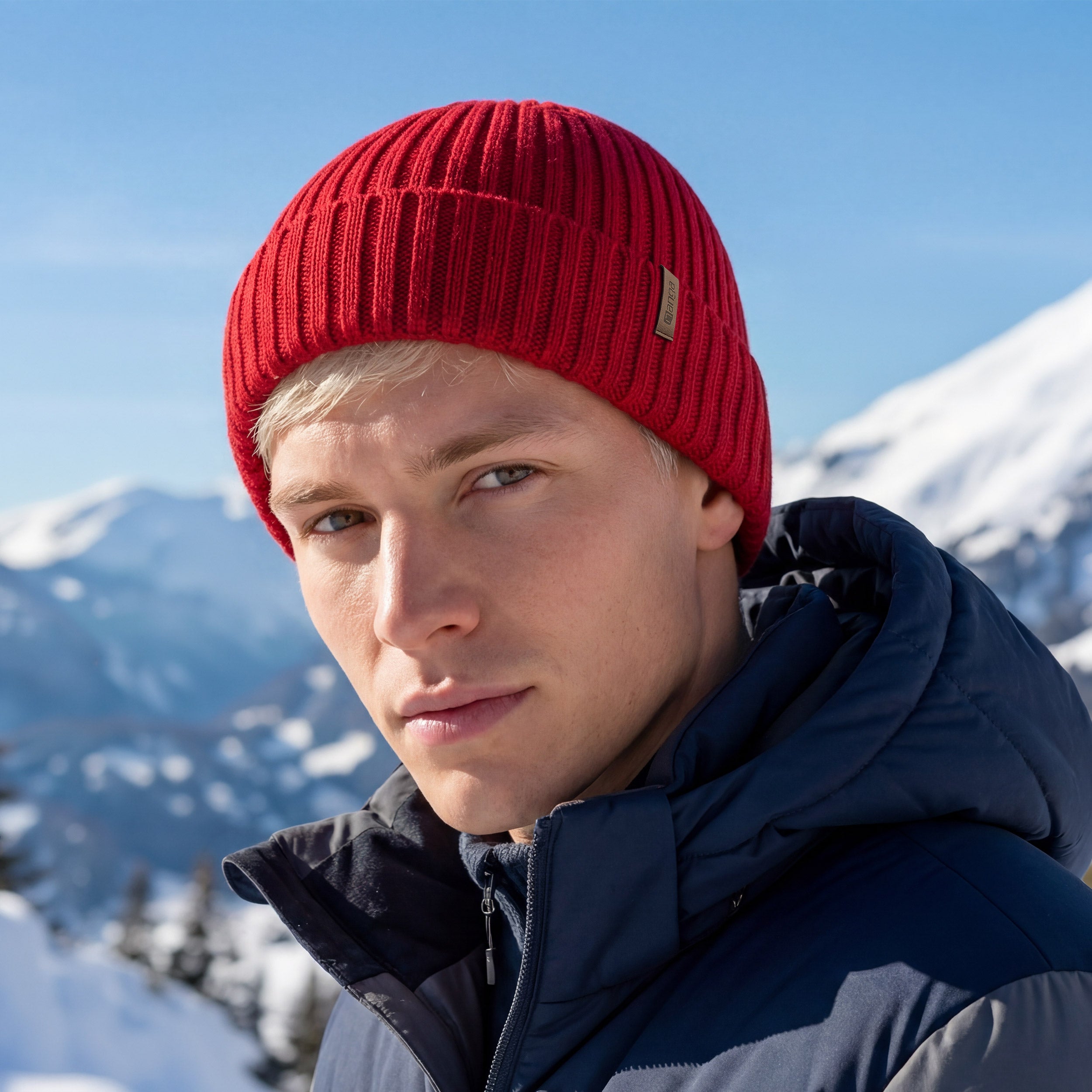 Beanie Lechtal in rot