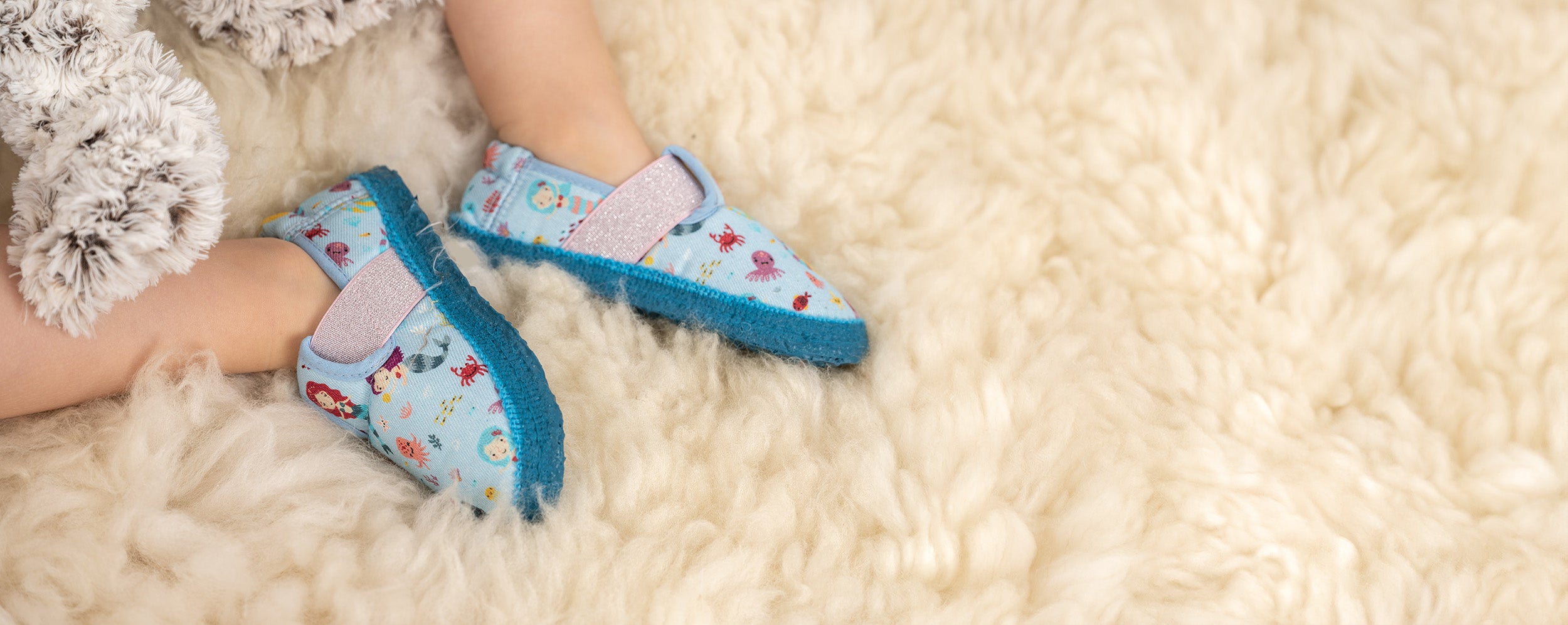 Hausschuhe für Kinder aus Baumwolle