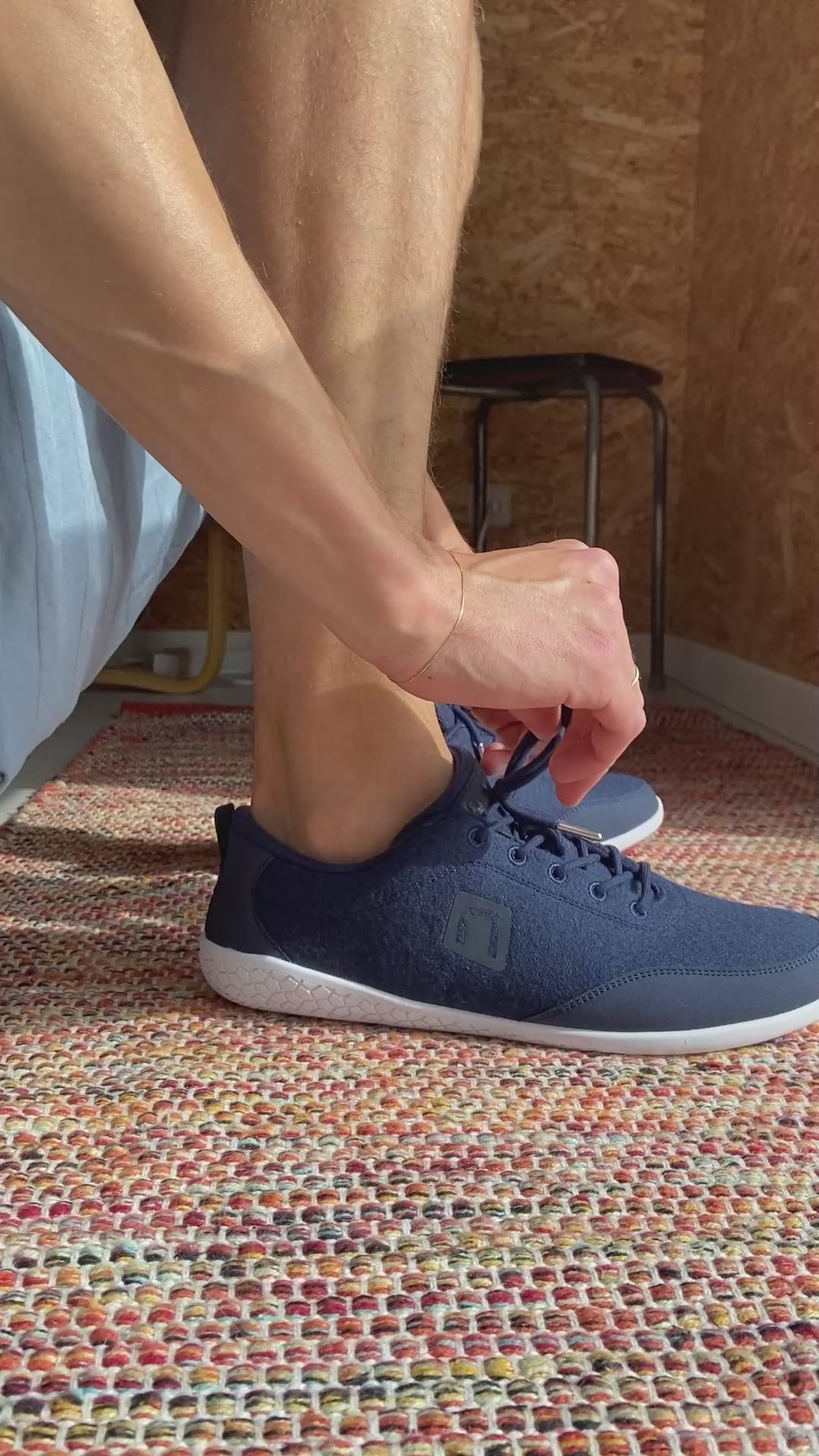 MERINO Barefoot Men - Blau