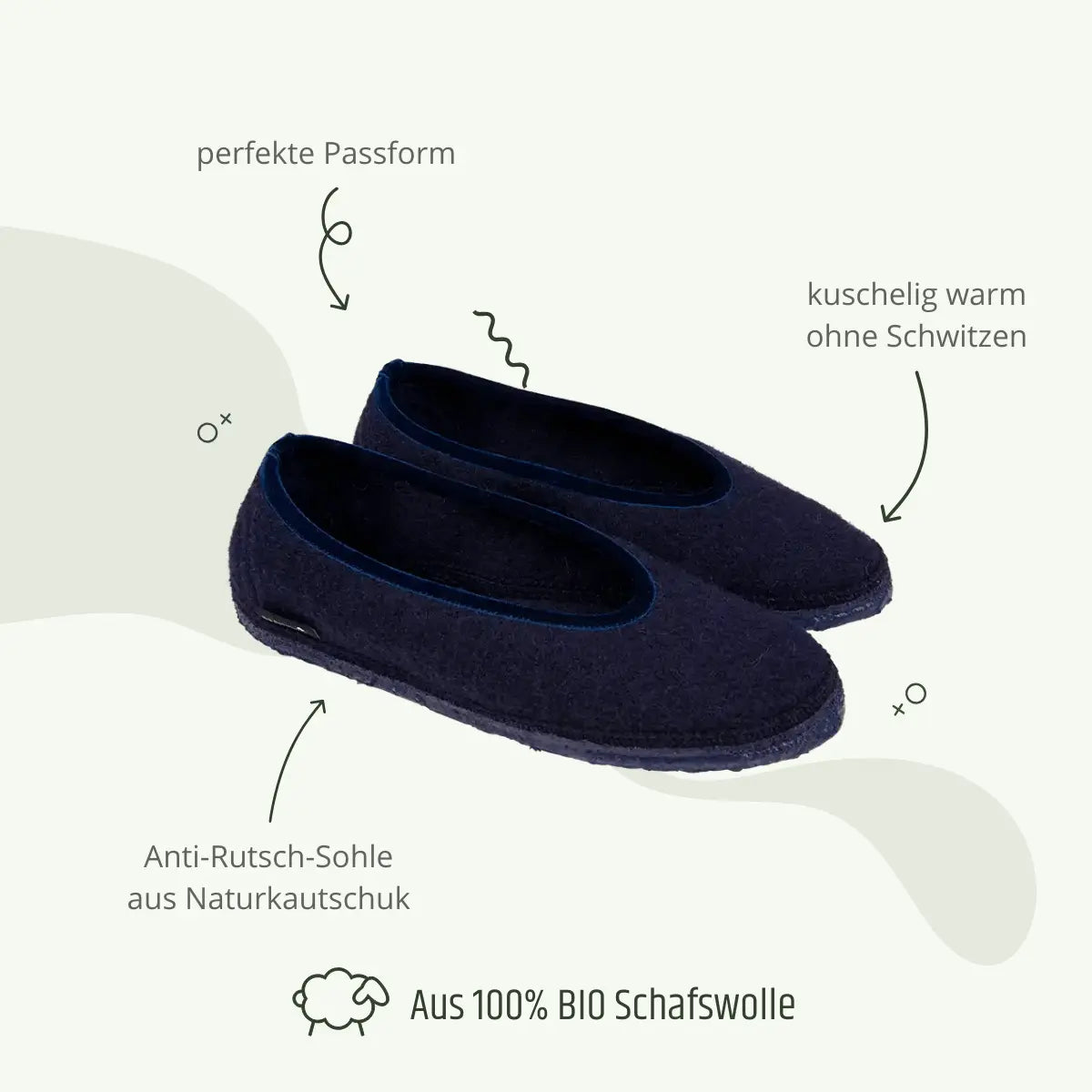 dark blue slippers